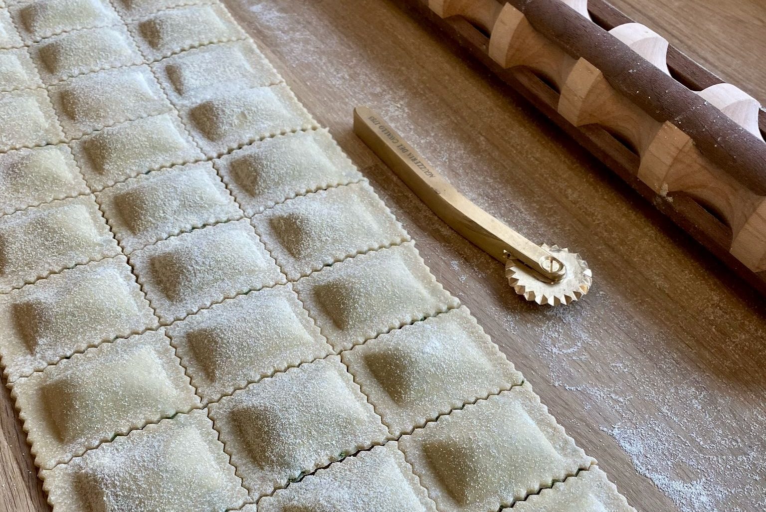 Håndlavet ravioli al mattarello